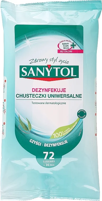 Salviette detergenti disinfettanti profumate all'eucalipto, 36 pz