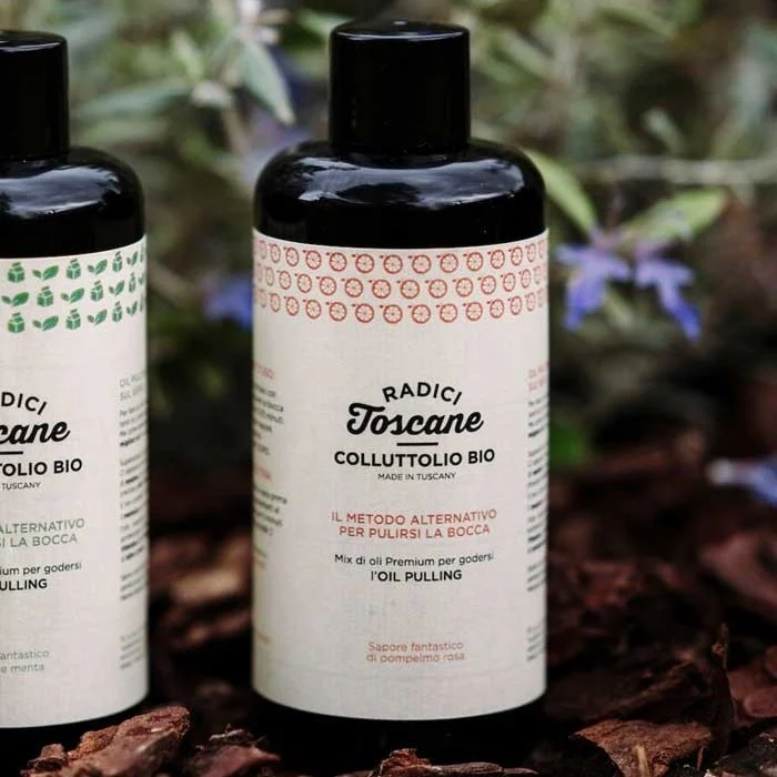 RADICI TOSCANE Collutorio per Oil Pulling – Pompelmo Rosa