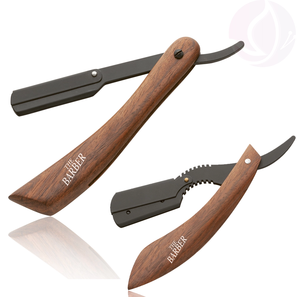 Rasoio a Mano Libera Barbiere Uomo The Barber Wood Apache e Wood Cherokee