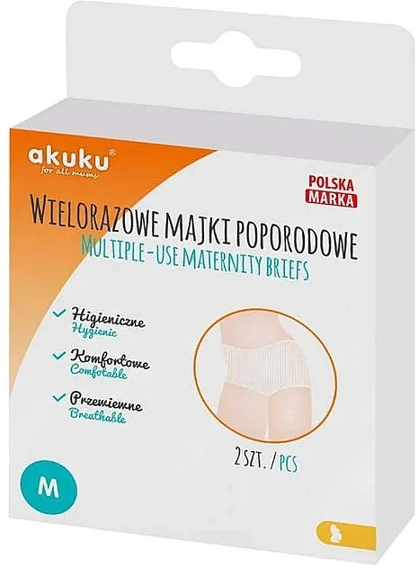 Mutandine in rete postpartum riutilizzabili, taglia M