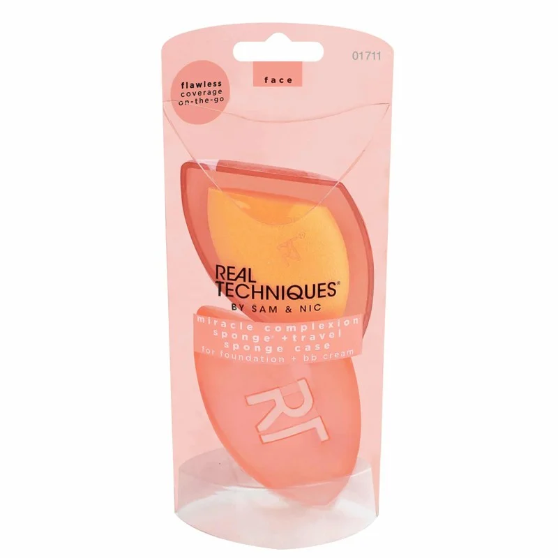 REAL TECHNIQUES Miracle Complexion Sponge + Travel Sponge Case