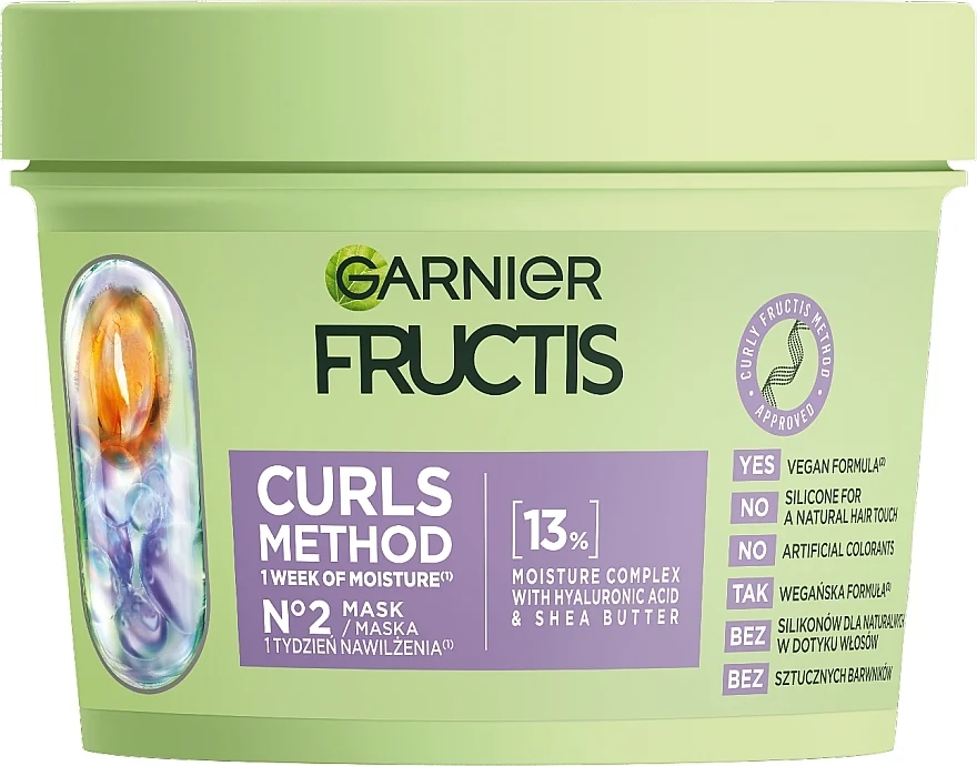 Maschera idratante per capelli ricci