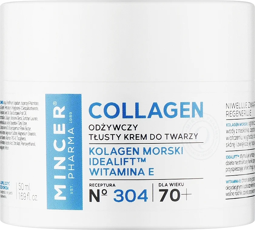 Crema nutriente viso 70+ №304
