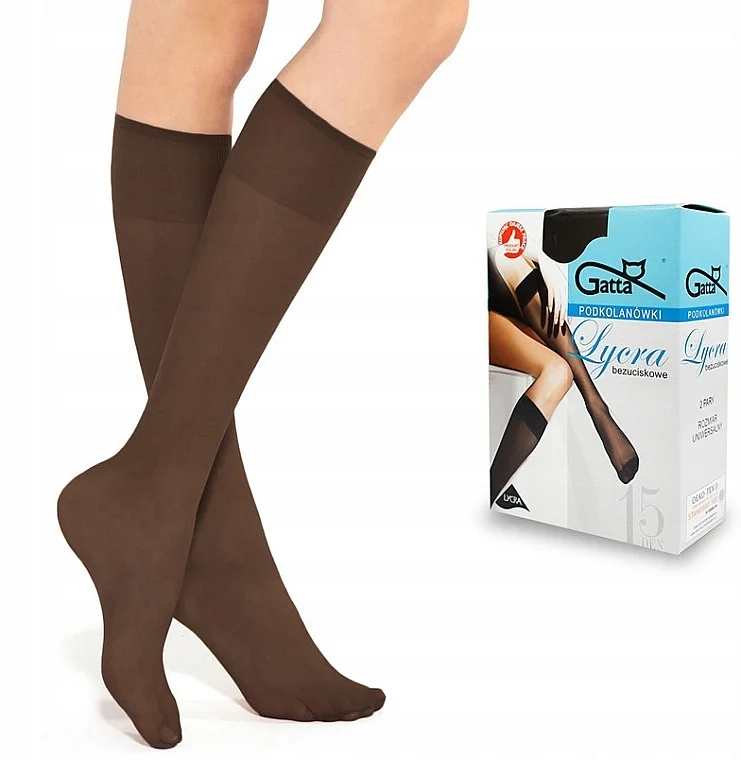 Calze da donna "Lycra", 2 paia, 15 Den, moka