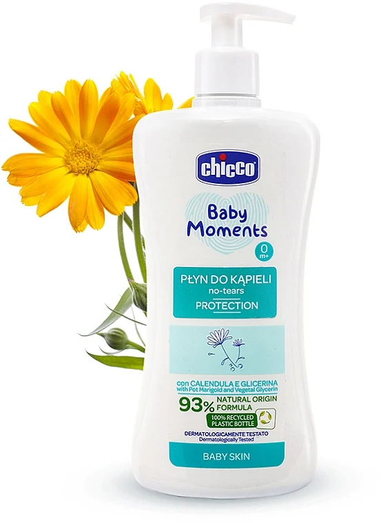 Gel doccia per bambini e neonati con estratto di calendula "Senza Lacrime"