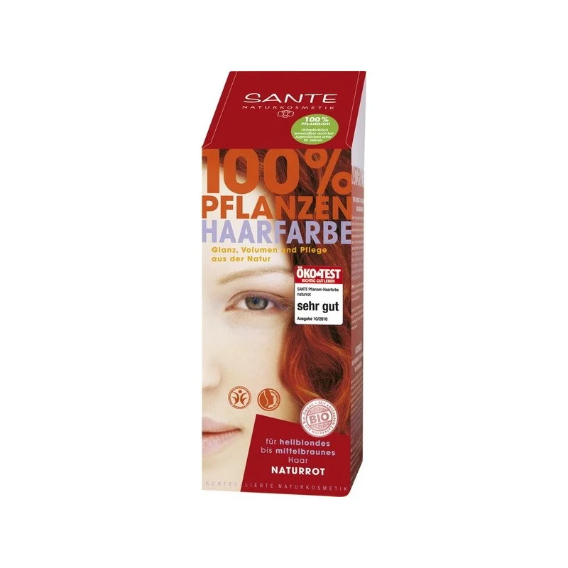 SANTE NATURKOSMETIK Tinta Vegetale per Capelli – Rosso Naturale