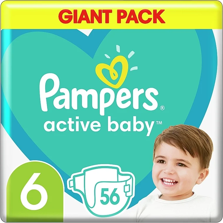 Pannolini Active Baby 6 (13-18 kg), 56 pz.