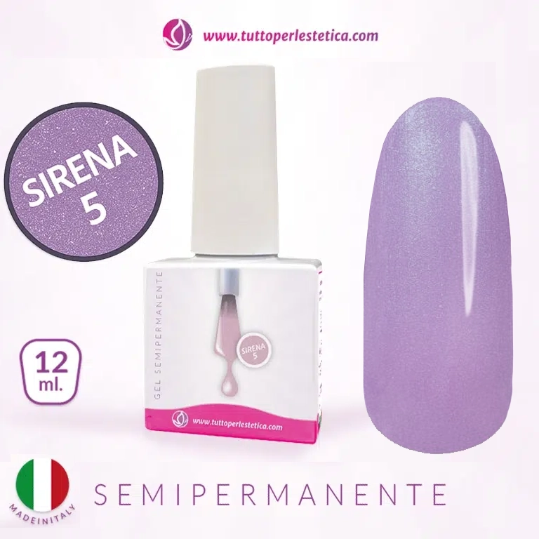 Semipermanente colore SIRENA lilla N 5 da 12 ML – Hema e TPO Free
