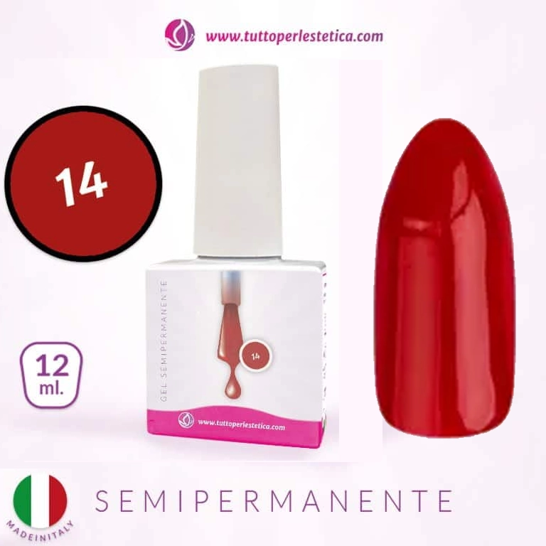 Semipermanente colore N 14 da 12 ML – Hema e TPO Free