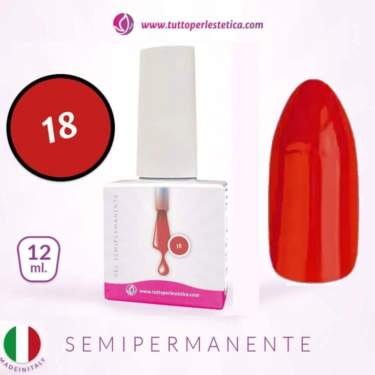 Semipermanente colore N 18 da 12 ML – Hema e TPO Free