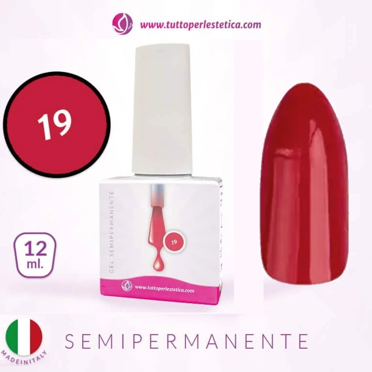 Semipermanente colore N 19 da 12 ML – Hema e TPO Free