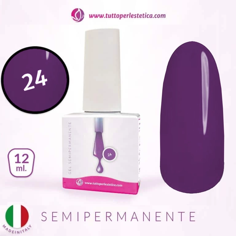 Semipermanente colore N 24 da 12 ML – Hema e TPO Free