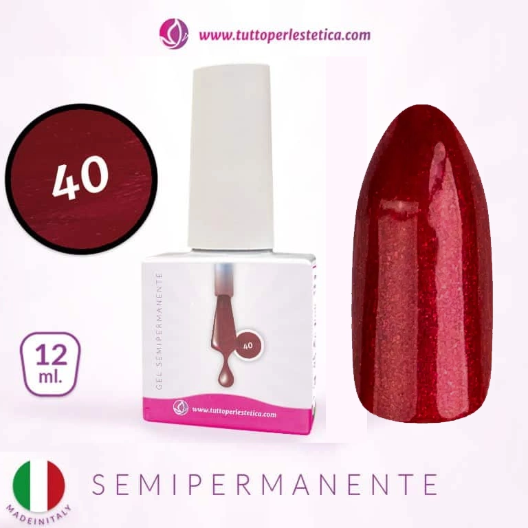 Semipermanente colore N 40 da 12 ML – Hema e TPO Free