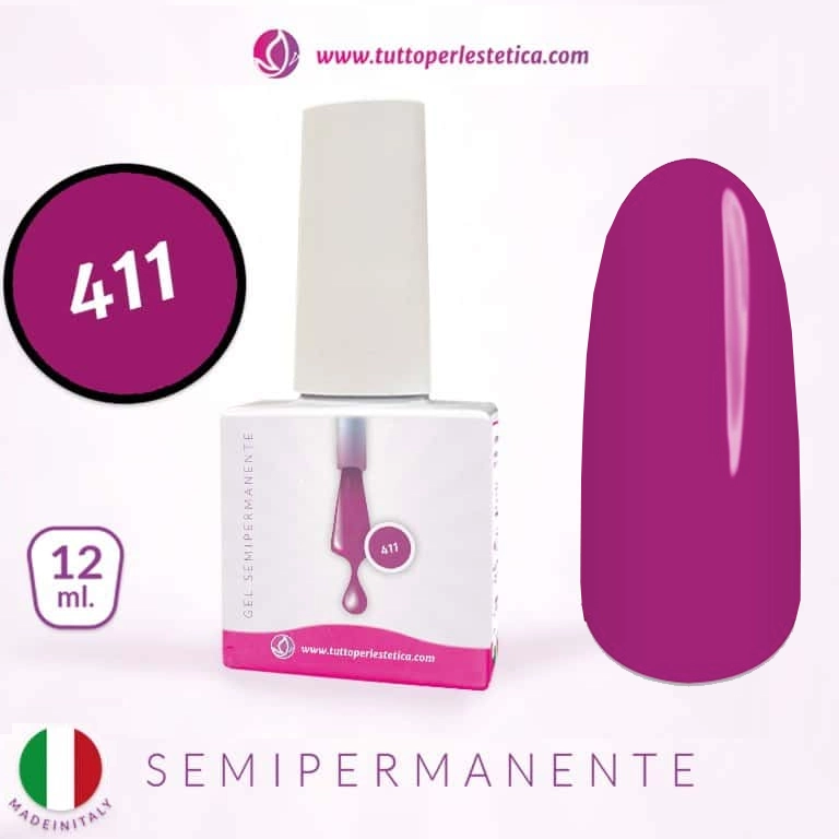 Semipermanente colore N 411 da 12 ML – Hema e TPO Free