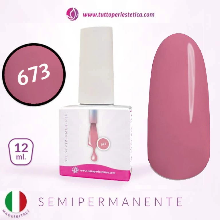 Semipermanente colore N 673 da 12 ML – Hema e TPO Free