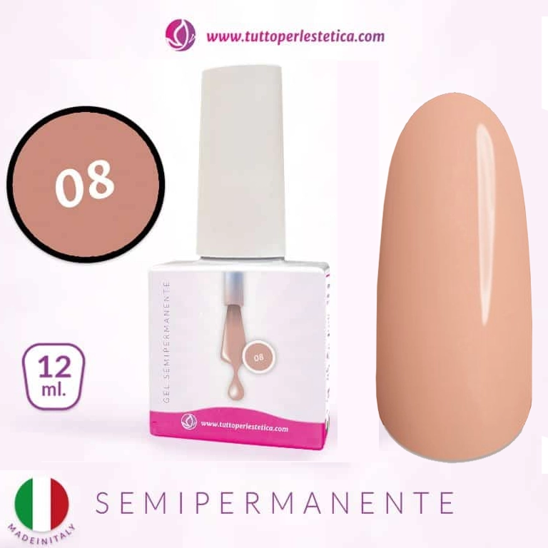 Semipermanente colore N 8 da 12 ML – Hema e TPO Free