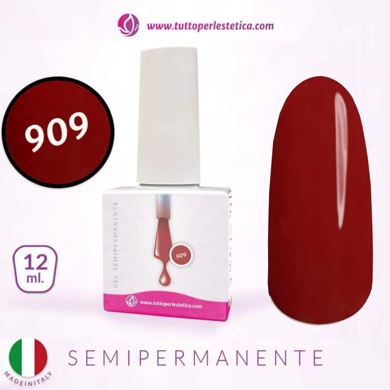 Semipermanente colore N 909 da 12 ML – Hema e TPO Free