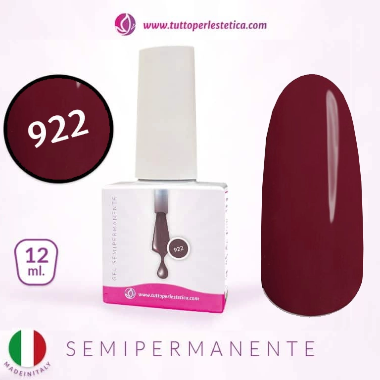 Semipermanente colore N 922 da 12 ML – Hema e TPO Free
