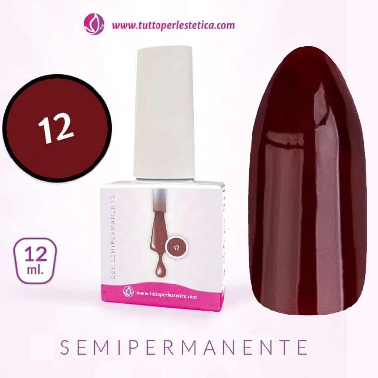 Semipermanente colore N 12 da 12 ML – Hema e TPO Free