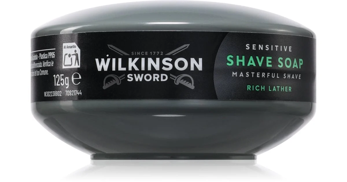 Wilkinson Sword Sensitive Lather sapone da barba per uomo 125 g