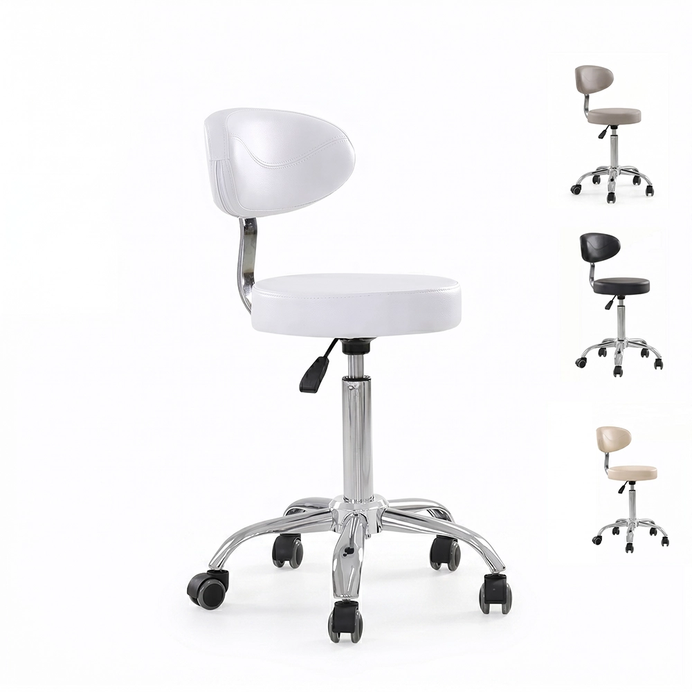 SGABELLO SEDIA MANICURE PER ESTETISTA REGOLABILE IN ALTEZZA PER TAVOLO MANICURE