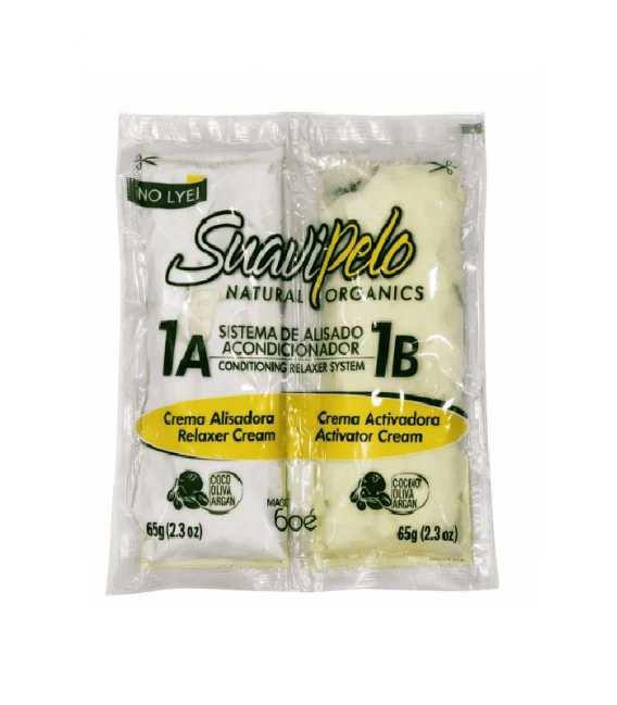 Shavi Pelo Relaxer System No Lye 1A 65g + 1B Natural Organics 65g