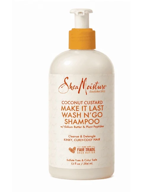 Shea Moisture Coconut Custard Make It Last Wash N'Go Shampoo 384 ml