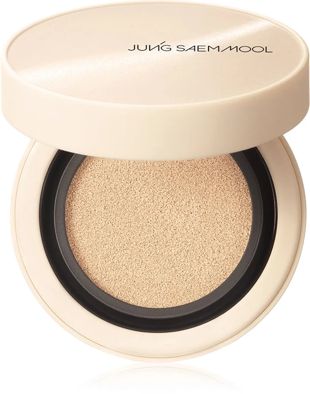 JUNG SAEM MOOL Skin Nuder Cover Layer Cushion fondotinta idratante in spugnetta + ricarica colore Medium 2× 14 g