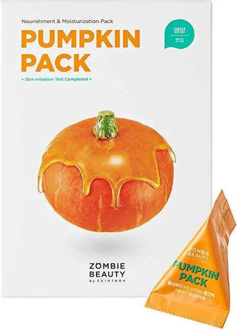 Skin1004 Maschera viso nutriente con estratto di zucca Zombie Beaty (Confezione Pumpkin) 16x4 g