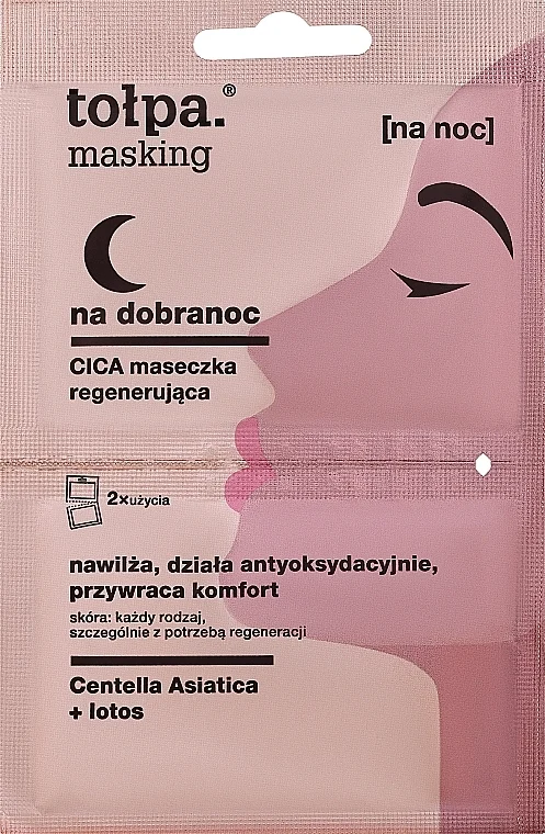 Maschera viso rivitalizzante, da notte