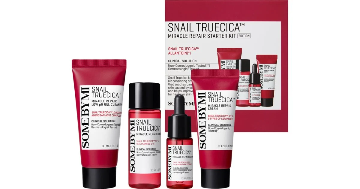 Some By Mi Snail Truecica Miracle Repair confezione regalo per pelli sensibili con tendenza all'acne