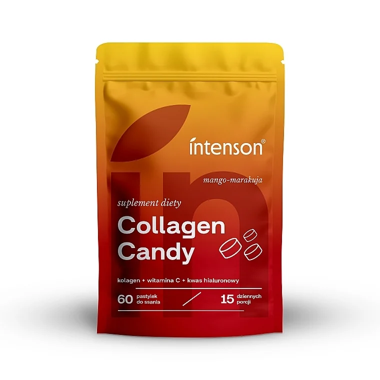 Integratore alimentare "Collagen Candy", caramelle, mango-frutto della passione