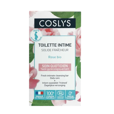 Coslys Toilette Intima Solida Freschezza Alla Rosa Bio Mucose Delicate 85g
