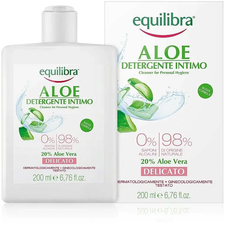 Detergente intimo delicato all'aloe