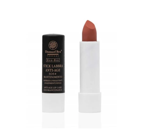 DOMUS OLEA TOSCANA Stick Labbra Antiage Sos + Mantenimento | Leggermente Rosso