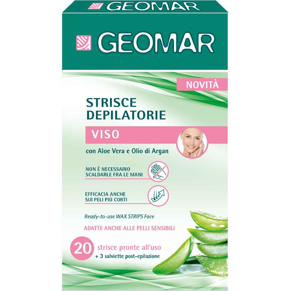 GEOMAR Strisce Depilatorie Viso