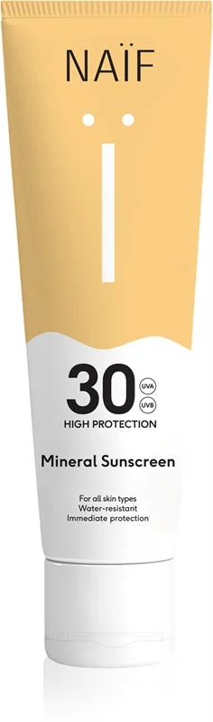 Naif Sun Mineral Sunscreen SPF 30 crema protettiva abbronzante SPF 30 waterproof 100 ml
