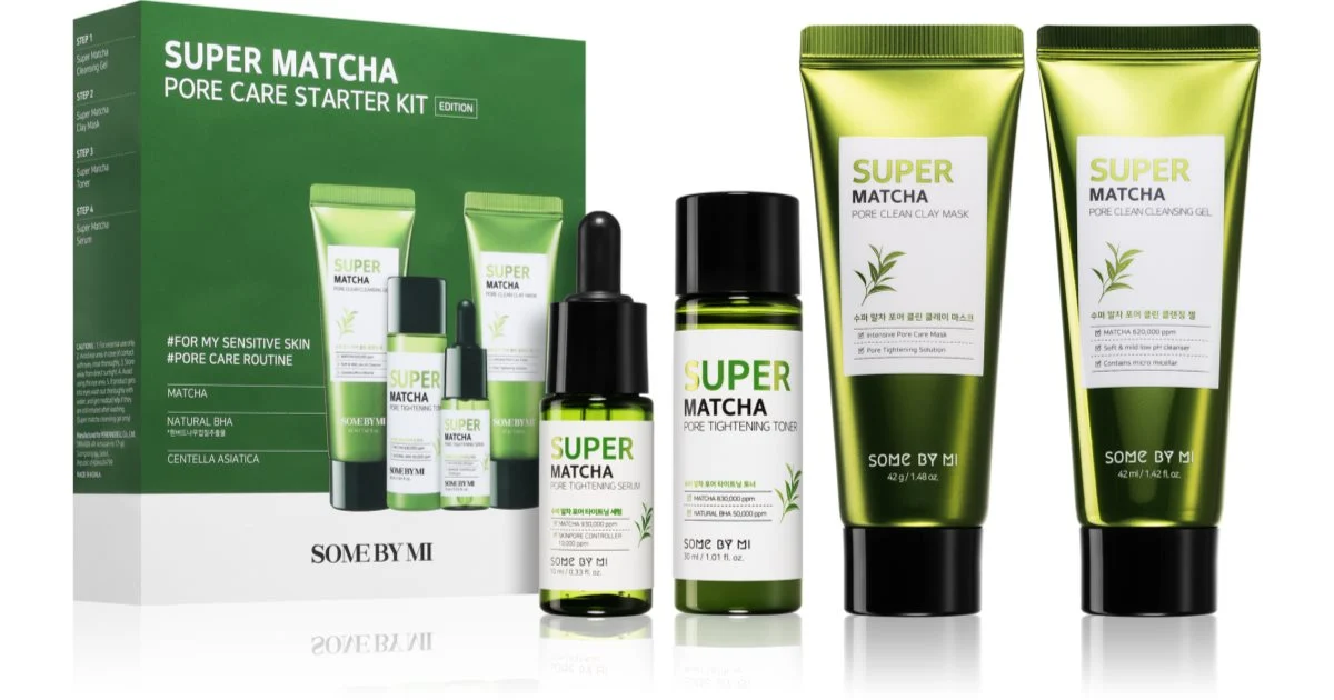 Some By Mi Super Matcha confezione regalo per chiudere i pori e ottenere un look opaco