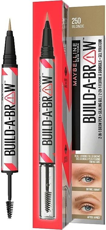 Maybelline New York Build-A-Brow 2-in-1 Brow Pen & Sealing Gel