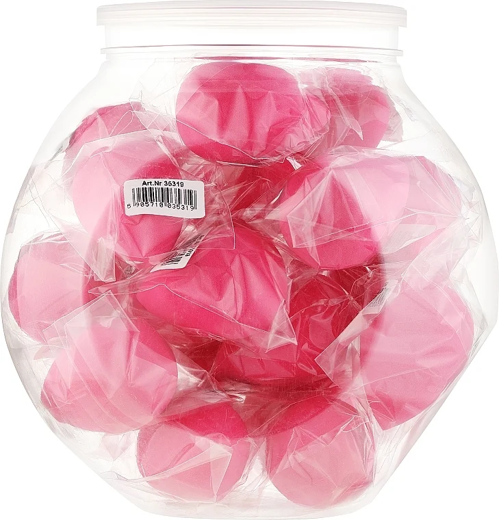 Set di spugne per trucco, 24 pezzi, rosa
