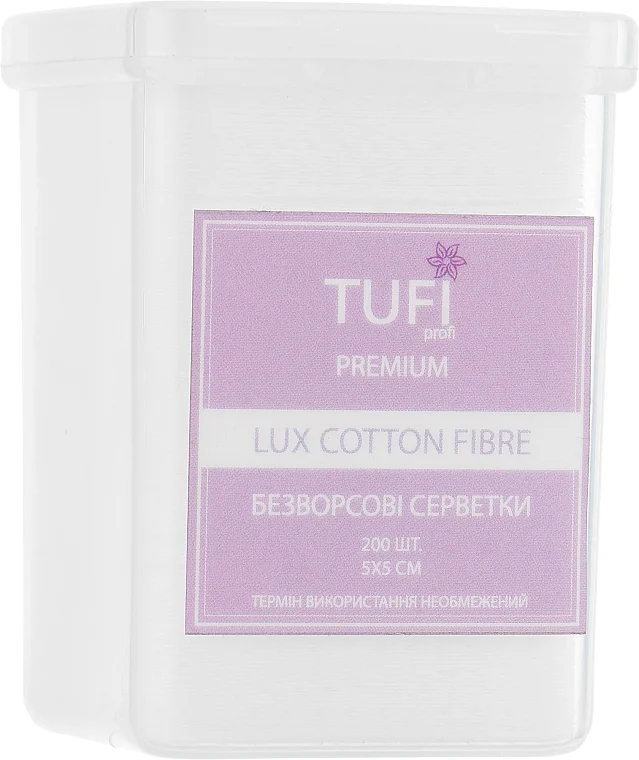 Salviettine senza pelucchi Lux Cotton Fibre, 5x5 cm,