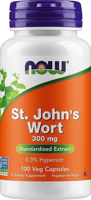 Integratore alimentare iperico, 300 mg, 100 capsule