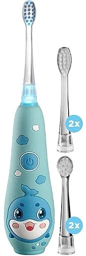 Spazzolino elettrico a ultrasuoni per bambini, 1-5 anni, blu