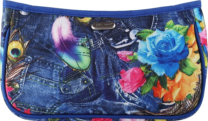Borsa cosmetica "Peacock" 94354, blue