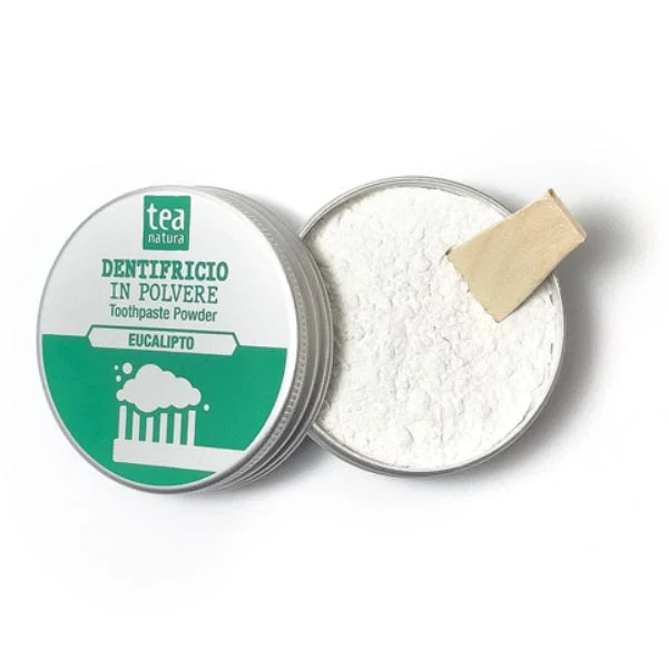 TEA NATURA Dentifricio in Polvere con Olio Essenziale di Eucalipto