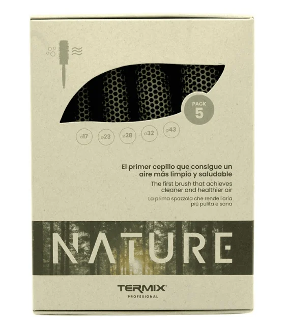 Termix Pack Professional Nature Round Brushes 5 Units (17, 23, 28, 32, 43)