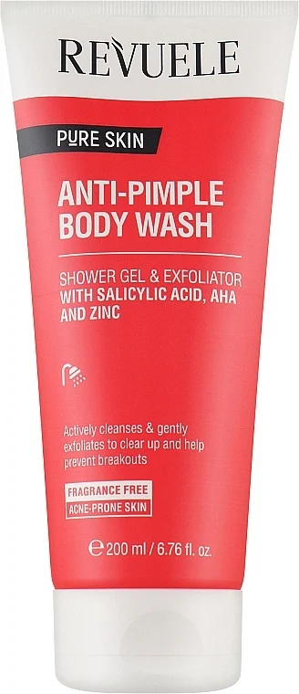 Detergente per il corpo contro l'acne