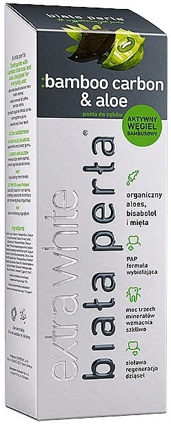 Dentifricio sbiancante "Carbone di bambù e aloe"