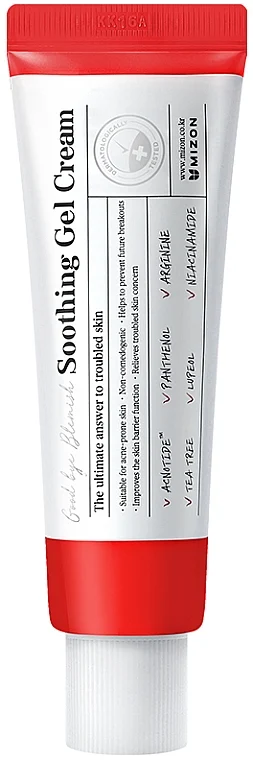 Gel-crema lenitiva per pelli problematiche, con peptidi