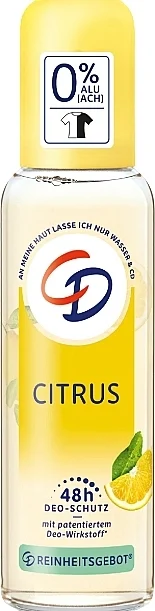 Deodorante-spray con estratto di limone biologico